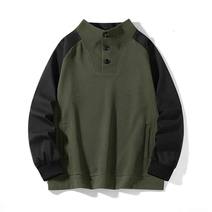 Men's Thermal Pullover for Ultimate Warmth Green