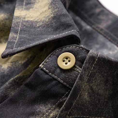 Men's Tie-Dye Button-Up Shirt