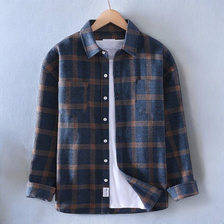 Men's Timeless Plaid Shirt Blue