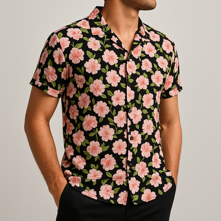 Men's Tropical Print Shirt