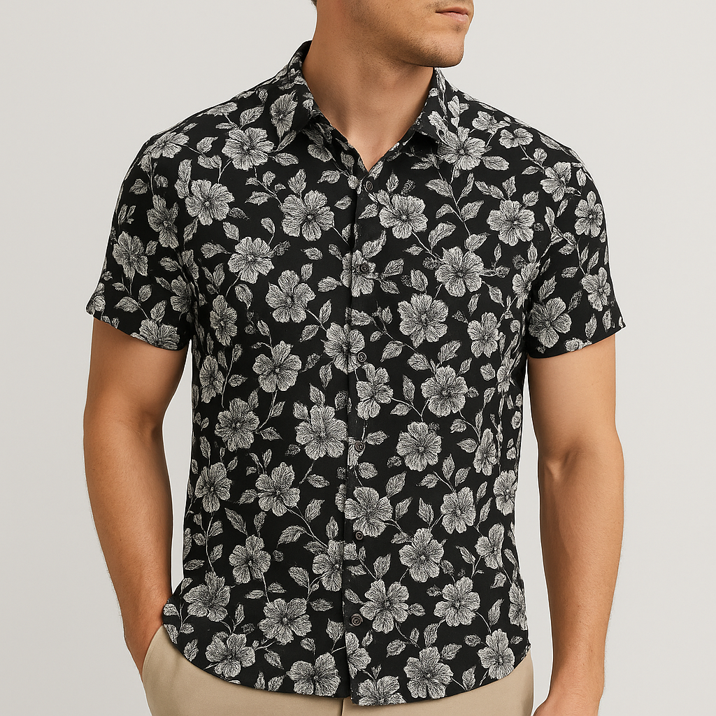 Men's Tropical Print Shirt
