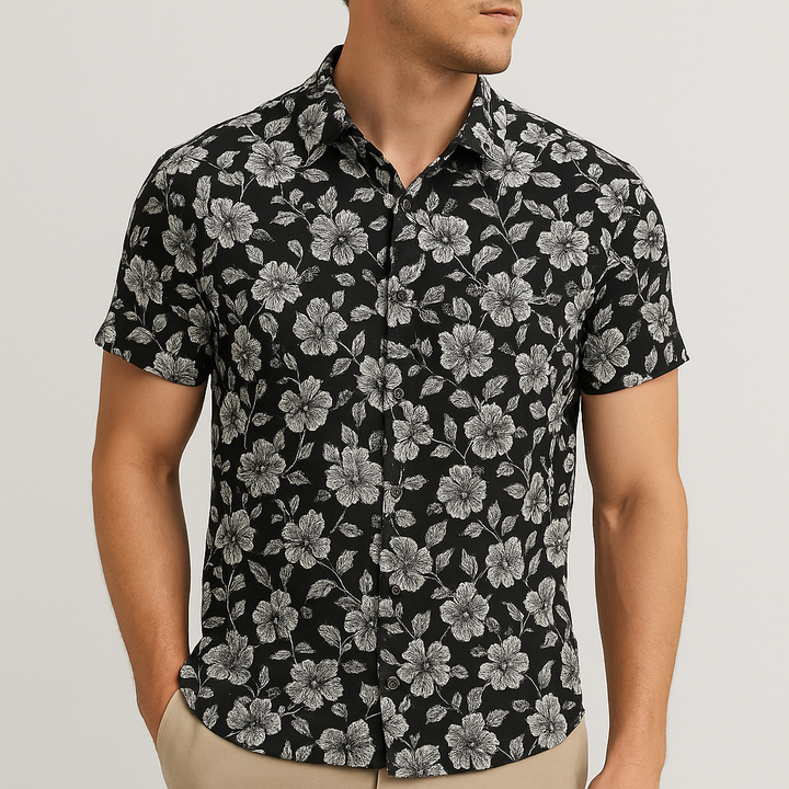Men's Tropical Print Shirt