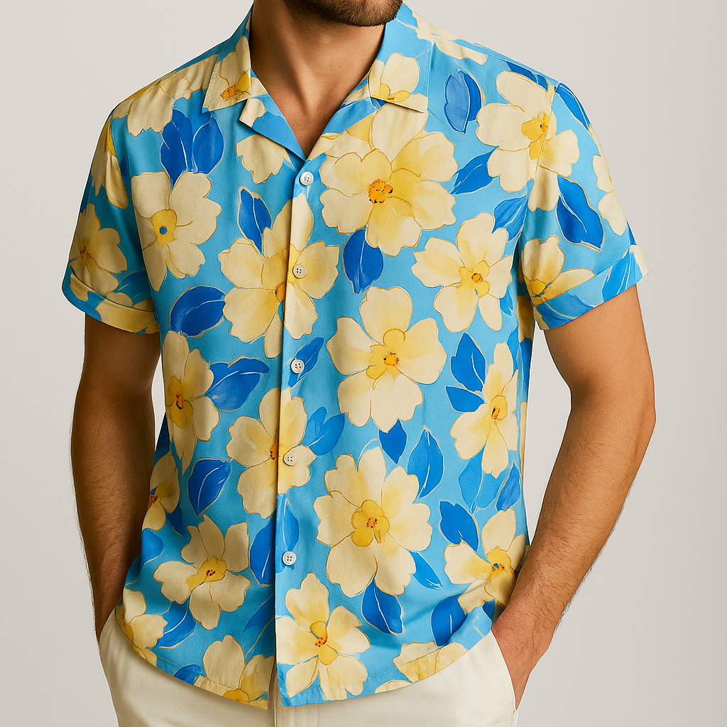 Men's Tropical Print Shirt