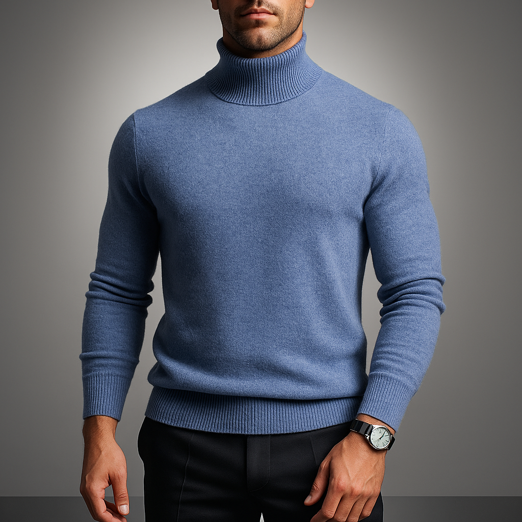 Men's Turtleneck Sweater - Stylish and Cozy Knit
