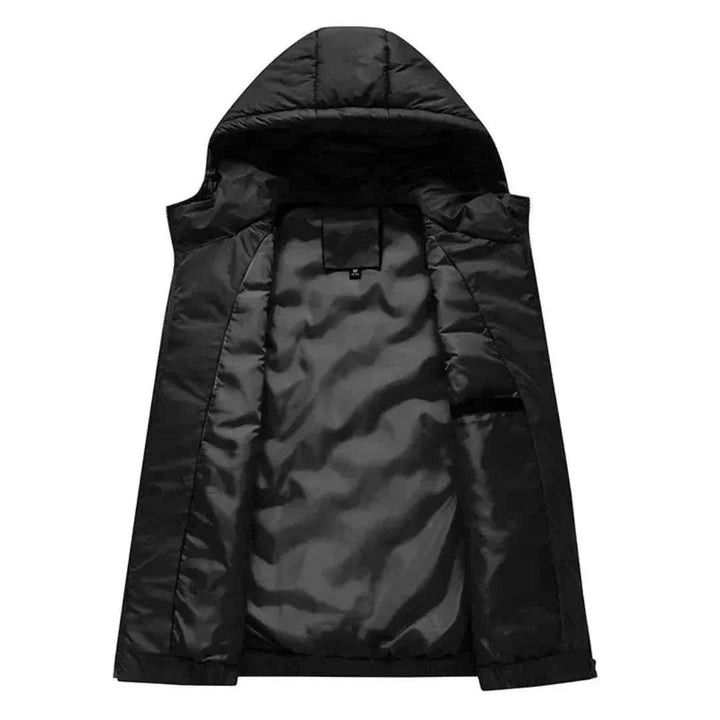 Men's Ultra-Light Hooded Down Vest in Amber
