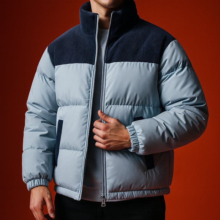 Men's Urban Puffer Jacket Sky Blue