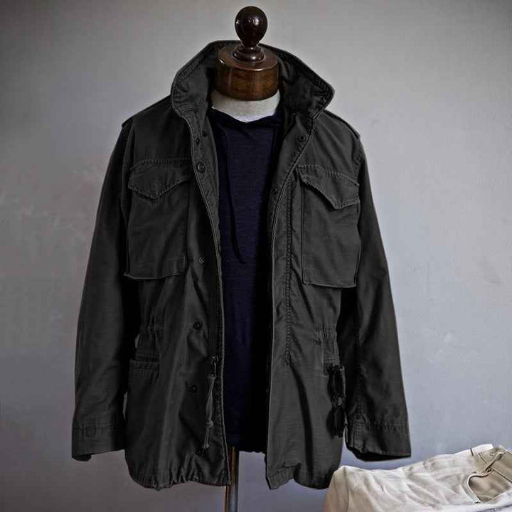 Men's Utility Zip-Up Jacket Black