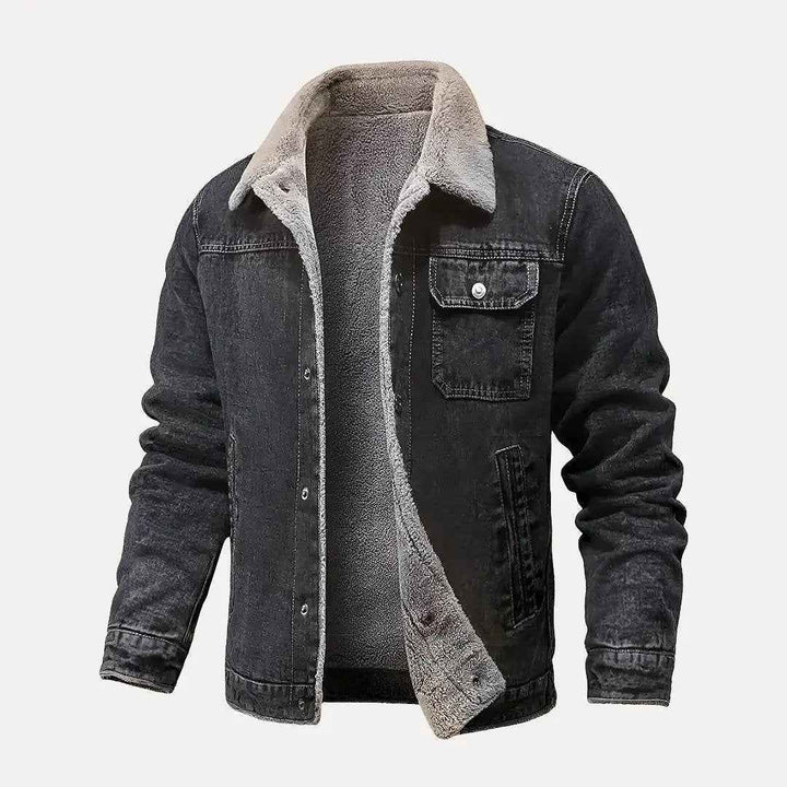 Men's Vintage Denim Jacket Black