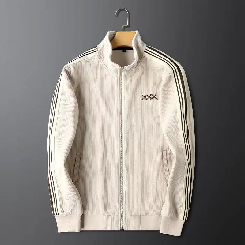 Men’s Warm Zip-Up Sports Set – Two-Piece Jacket & Pants