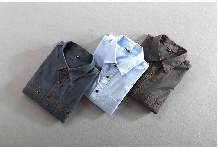 Men's Washed Cotton Shirt