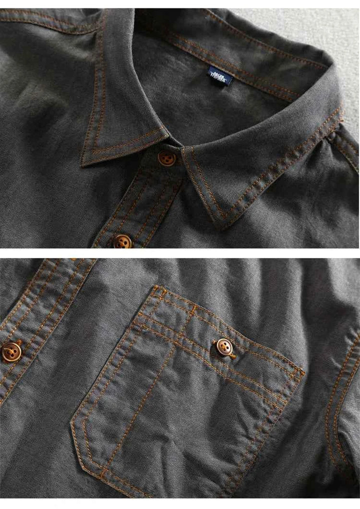 Men's Washed Cotton Shirt