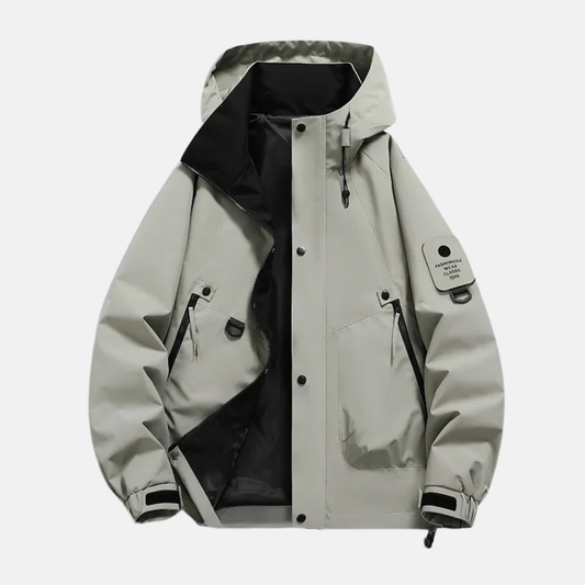 Men's Water Repellent Utility Adjustable Jacket Winter Essential Grey