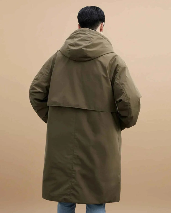 Men's Waterproof Hooded Overcoat