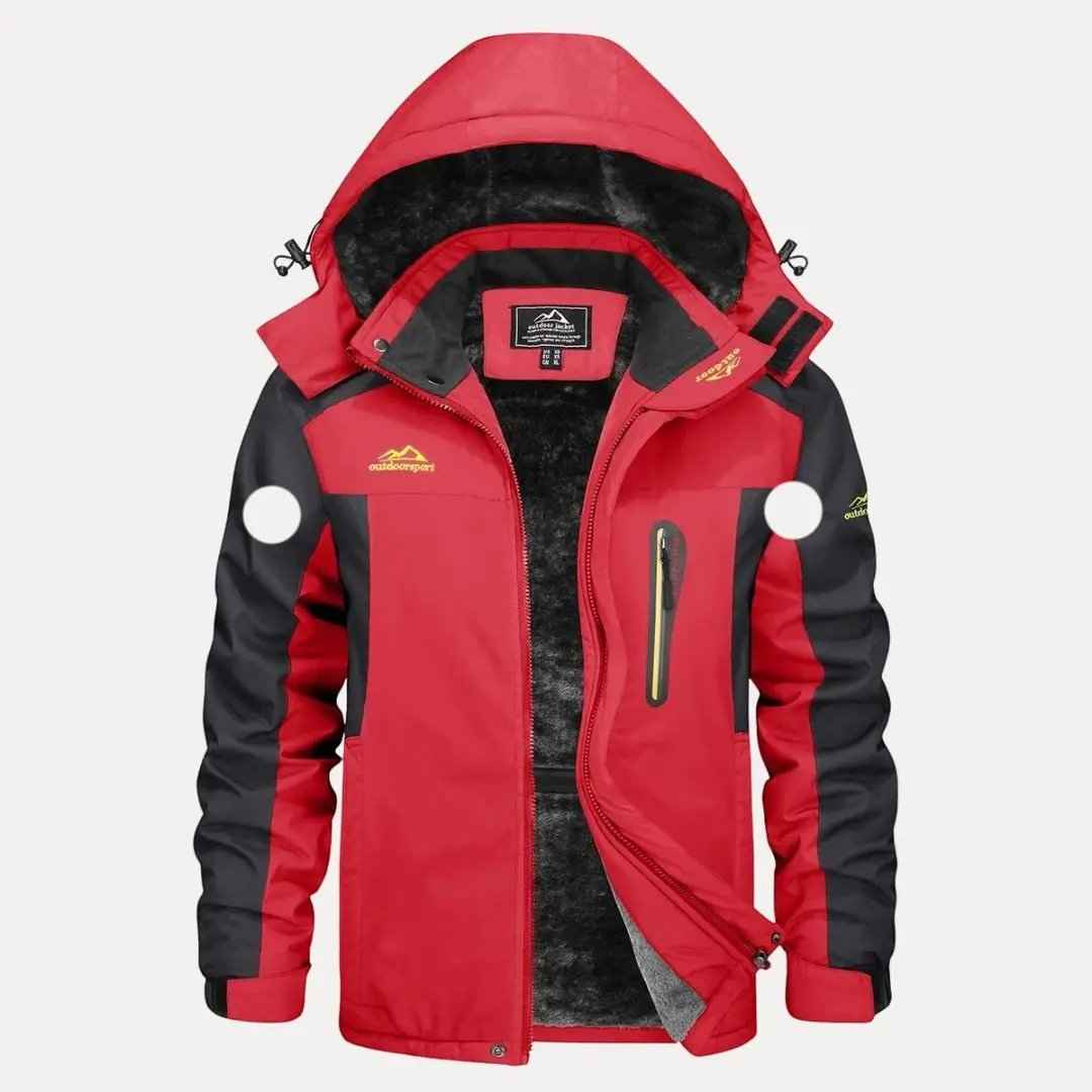 Men's Waterproof Insulated Jacket Red