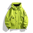 Women's Hooded Zip-up Waterproof Windproof Navy Jacket Winter Green