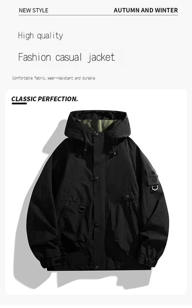 Men's Waterproof Outdoor Jacket - Lightweight & Breathable