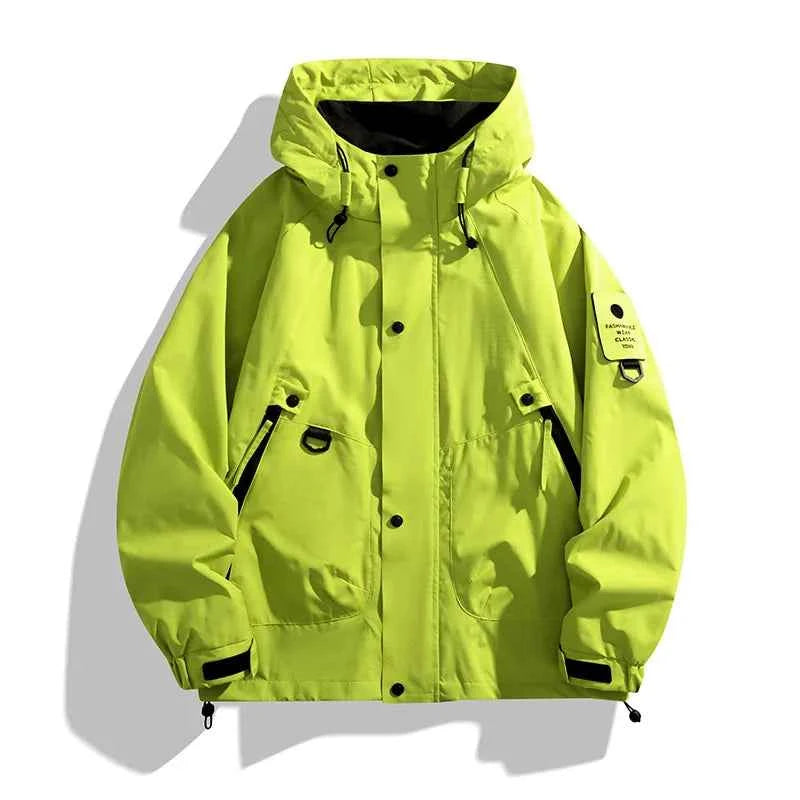 Men's Waterproof Outdoor Jacket - Lightweight & Breathable Green