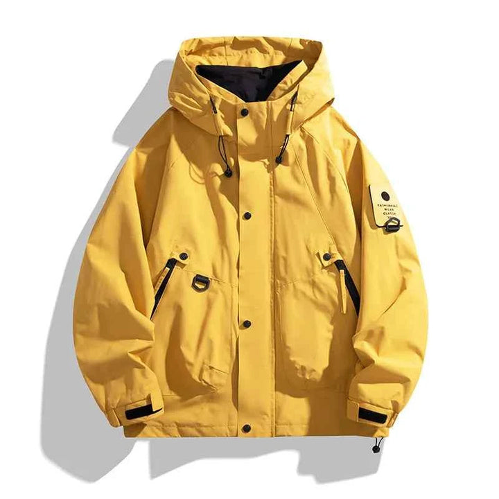 Men's Waterproof Outdoor Jacket Yellow