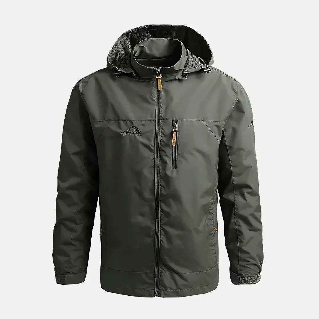 Men's Waterproof Windbreaker Jacket Army Green