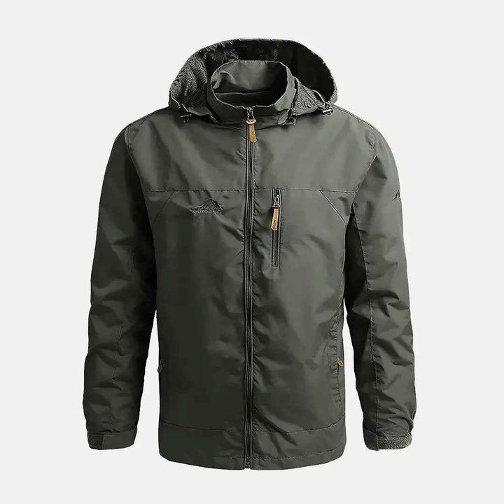 Men's Waterproof Windbreaker Jacket Army Green