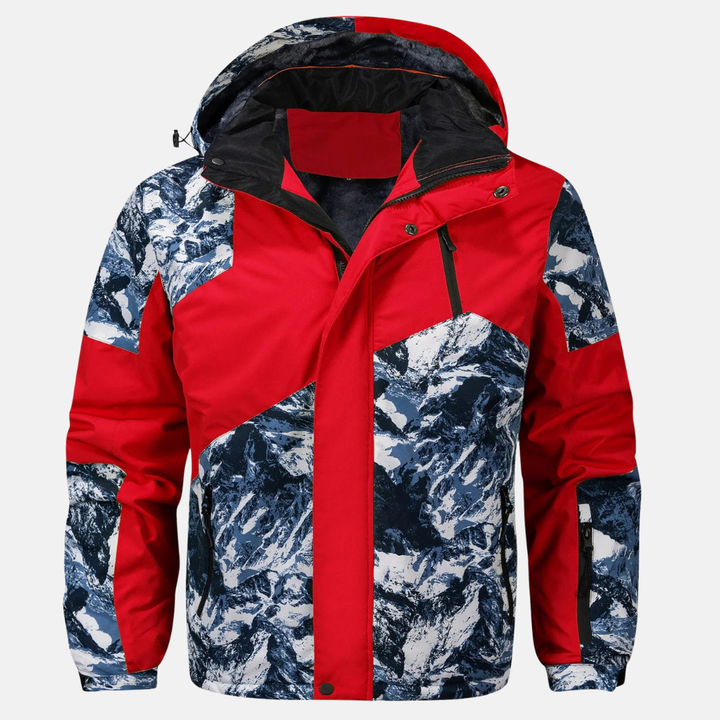 Men's Waterproof Winter Jacket Red