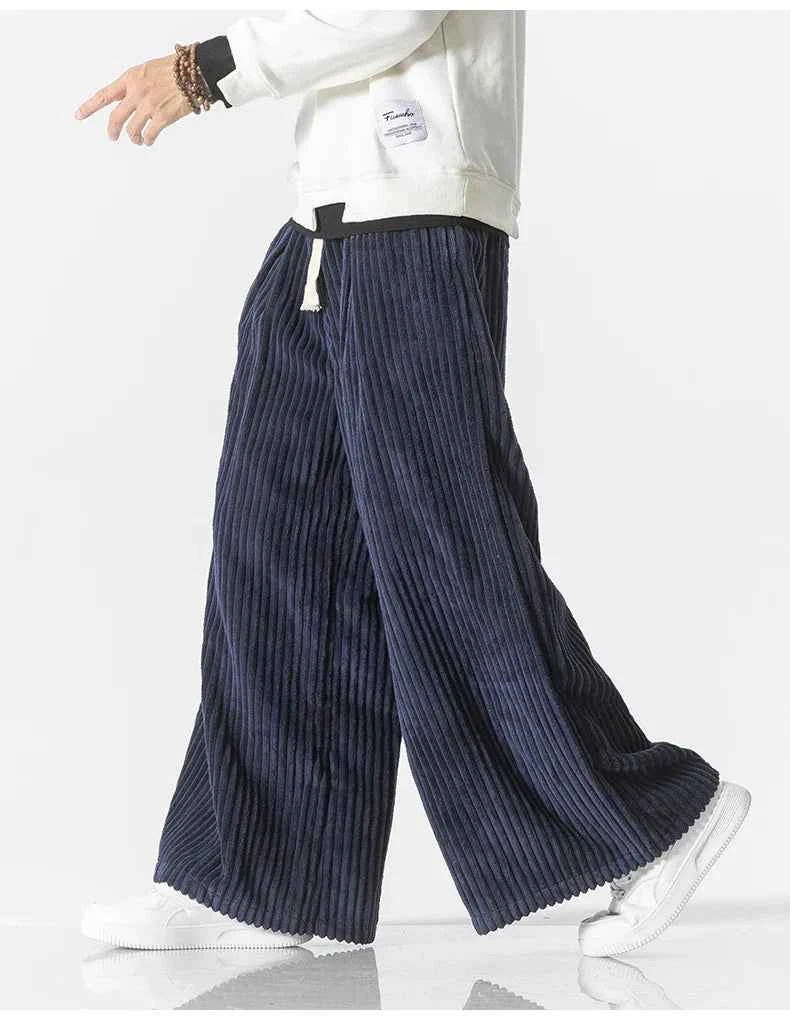 Men's Wide-Leg Corduroy Pants - Heritage Style