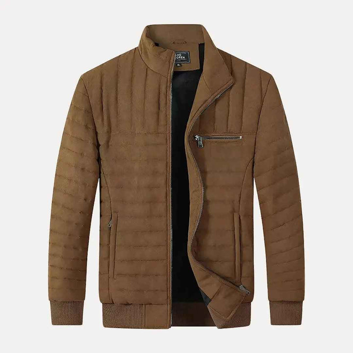 Men's Winter Cotton-Padded Jacket Brown