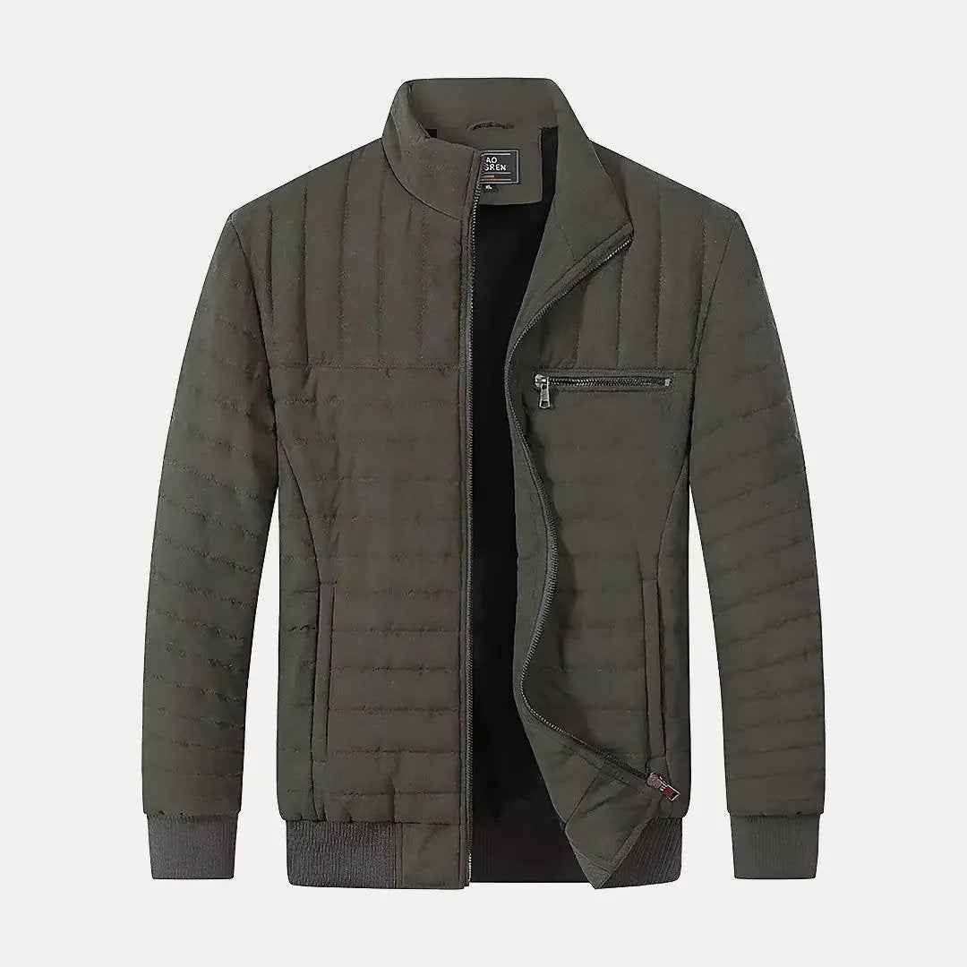 Men's Winter Cotton-Padded Jacket Army Green