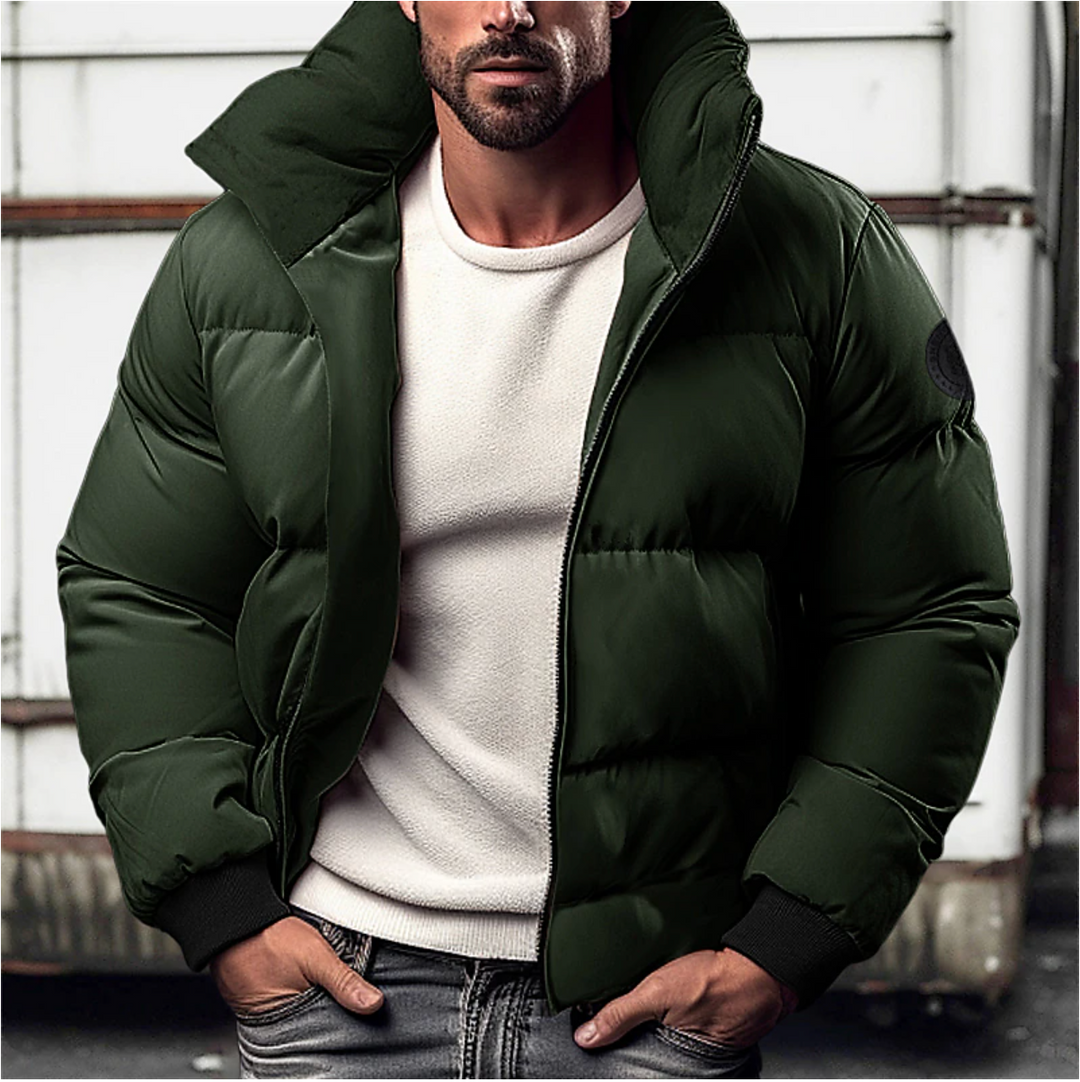 Men's Winter Jacket - Stylish & Warm Outerwear Green