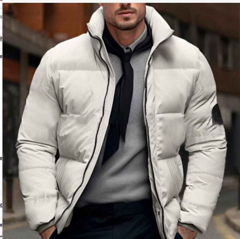 Men's Winter Jacket - Stylish & Warm Outerwear Off-white