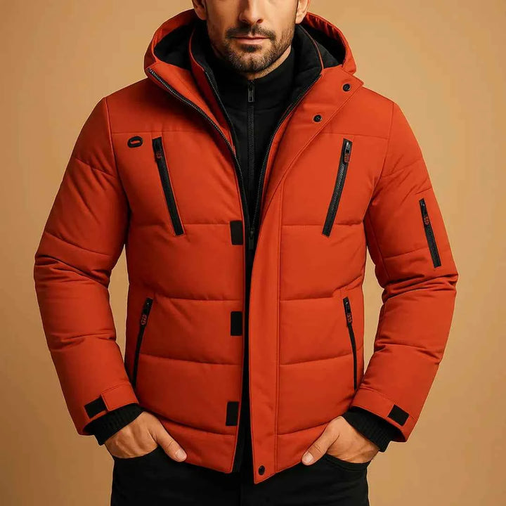 Men's Winter Waterproof Jacket Orange