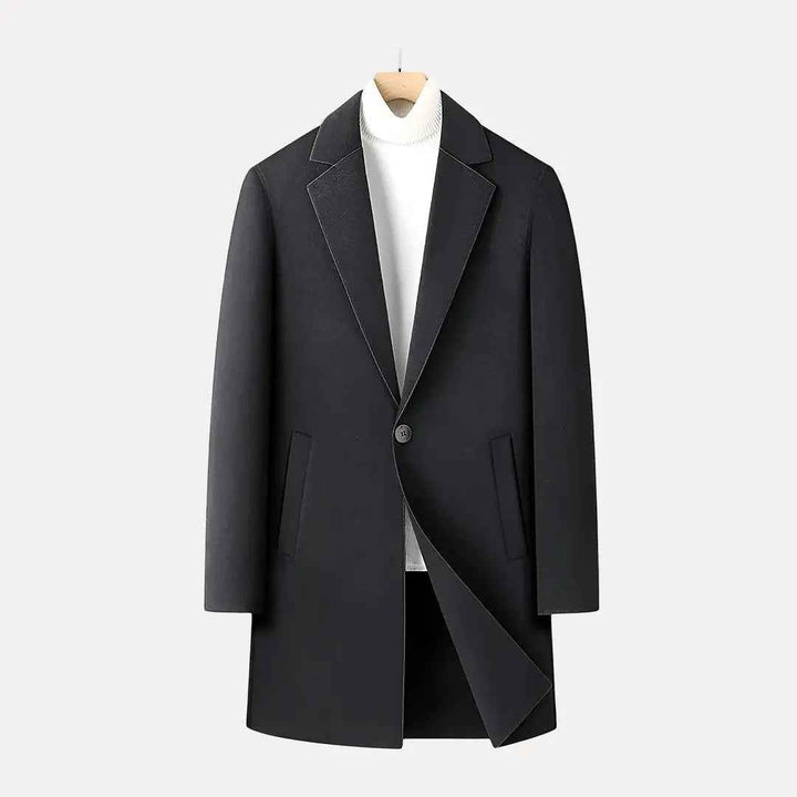 Men's Wool Blend Coat Black