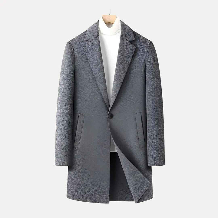 Men's Wool Blend Coat Grey