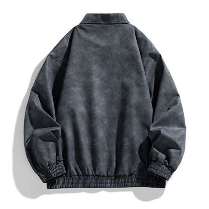 Men's Polyester Jacket Relaxed Fit Pockets Gravel Apricot Winter