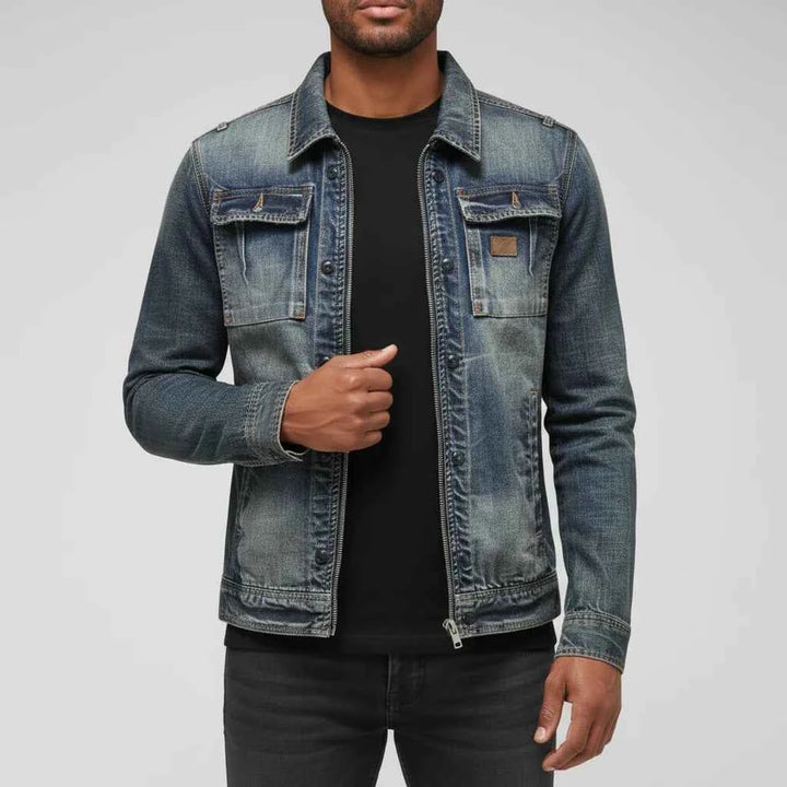 Men's Zip-Up Jacket Blue