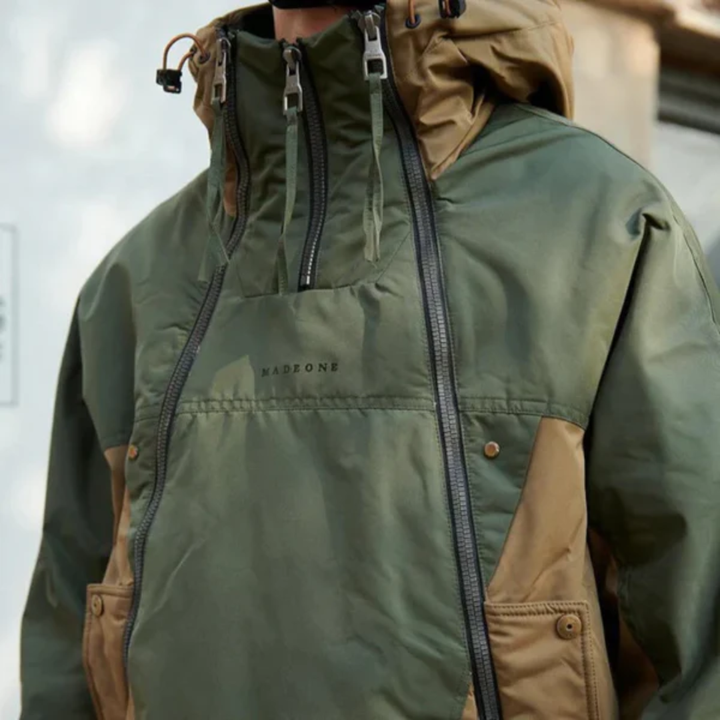 Men's Zipper Down Hooded Jacket