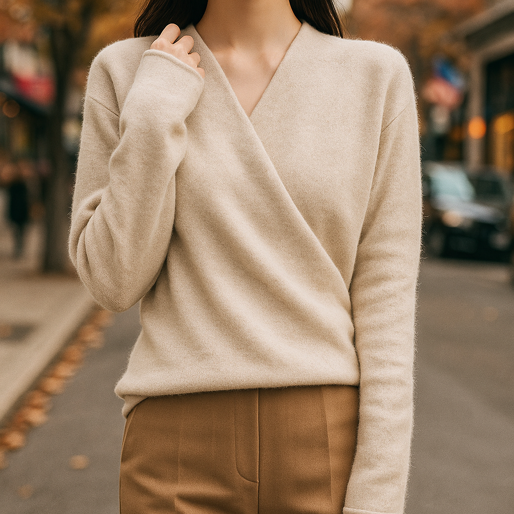 Merino Wool Sweater for Women White