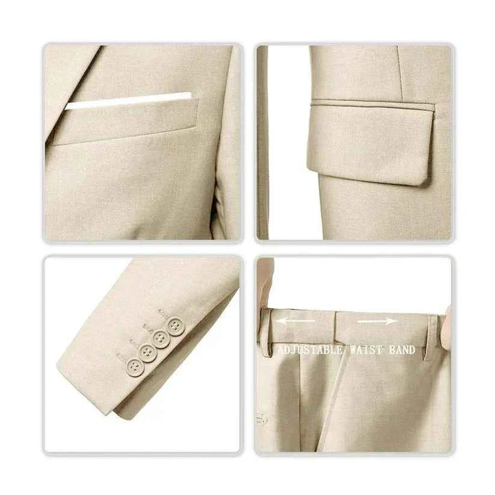 Men's Elegant 3-Piece Suit – Timeless Sophistication for Any Occasion