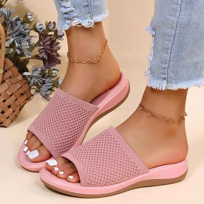 Mesh Sandals | Women's Breathable Mesh Design Footwear