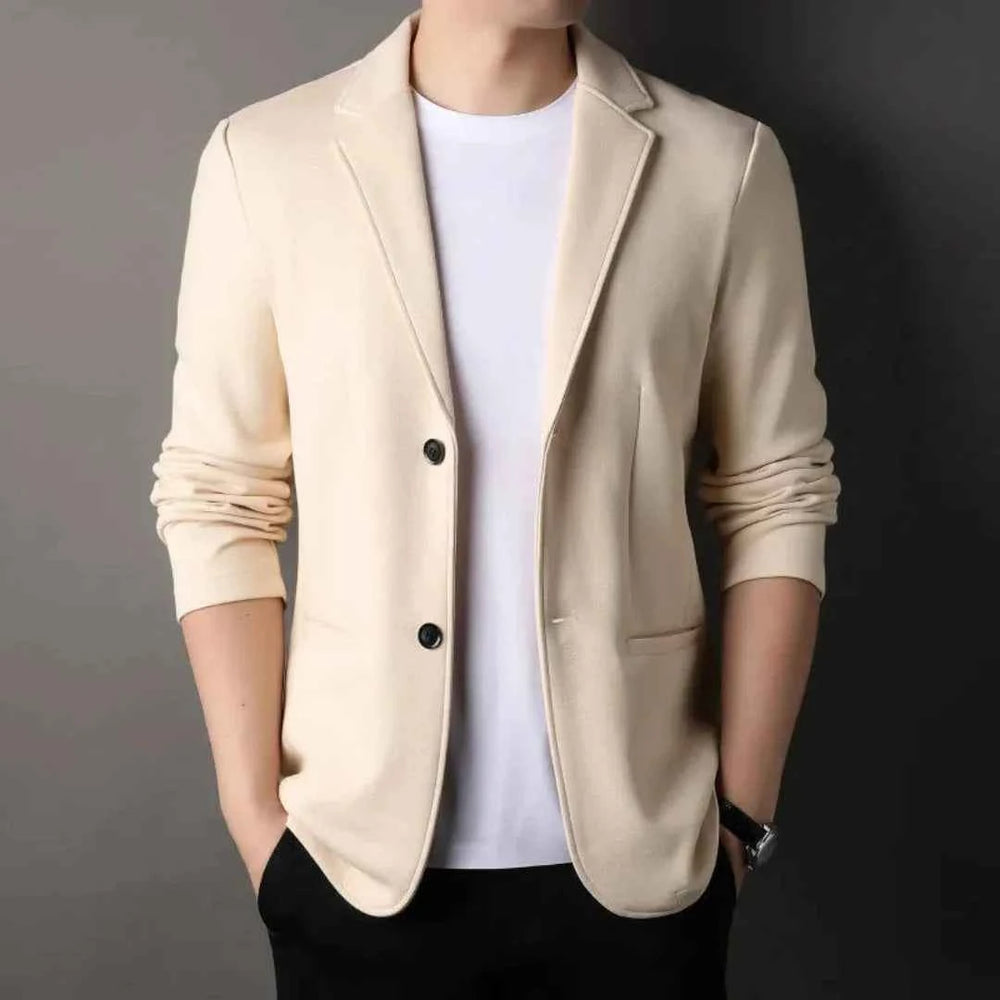 Men's Casual Blazer for Effortless Style Beige