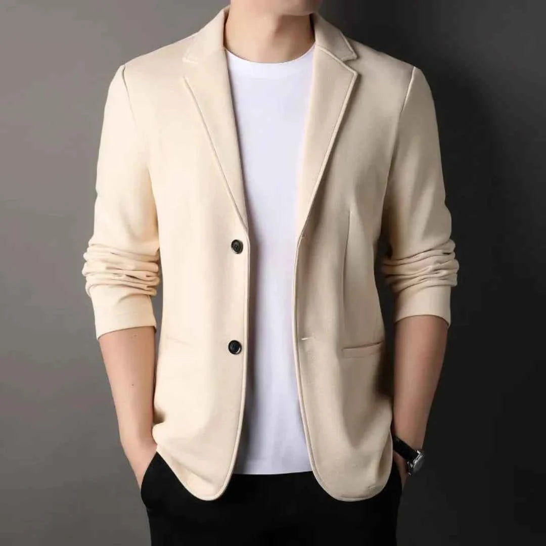Men's Casual Blazer for Effortless Style Beige