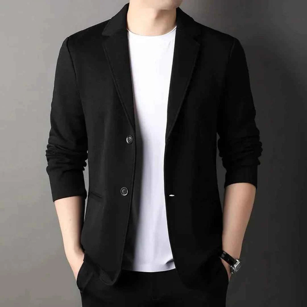 Men's Casual Blazer for Effortless Style Black