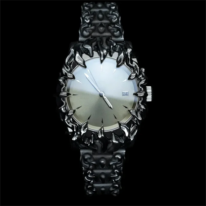 Molten Lava Style Watch Silver