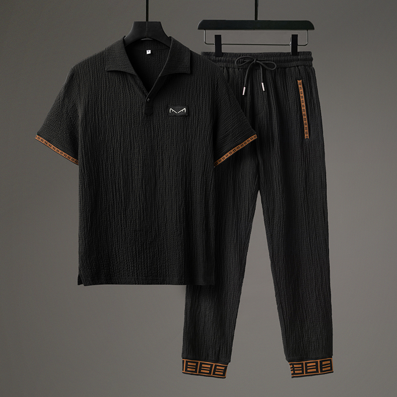 Mykonos Polo Set - Stylish & Comfortable Black