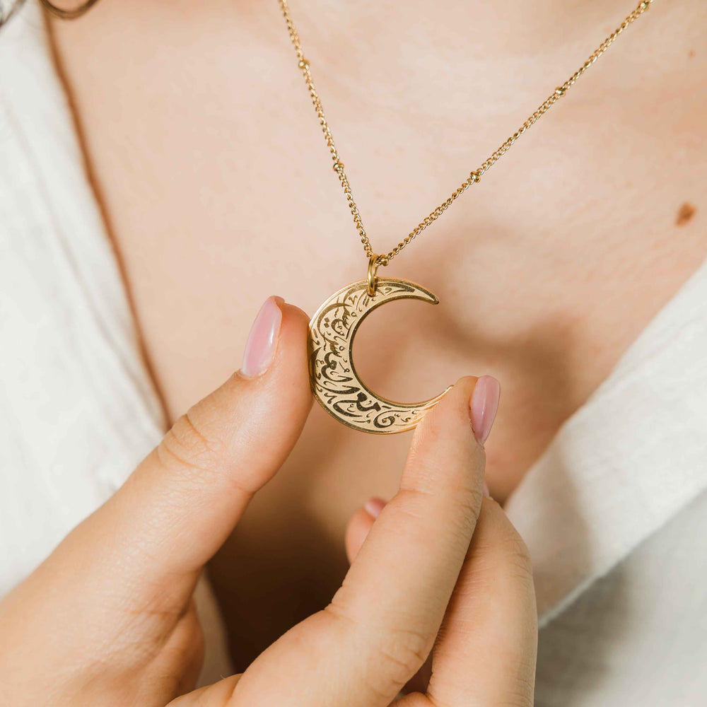 Celestial Crescent Harmony Necklace