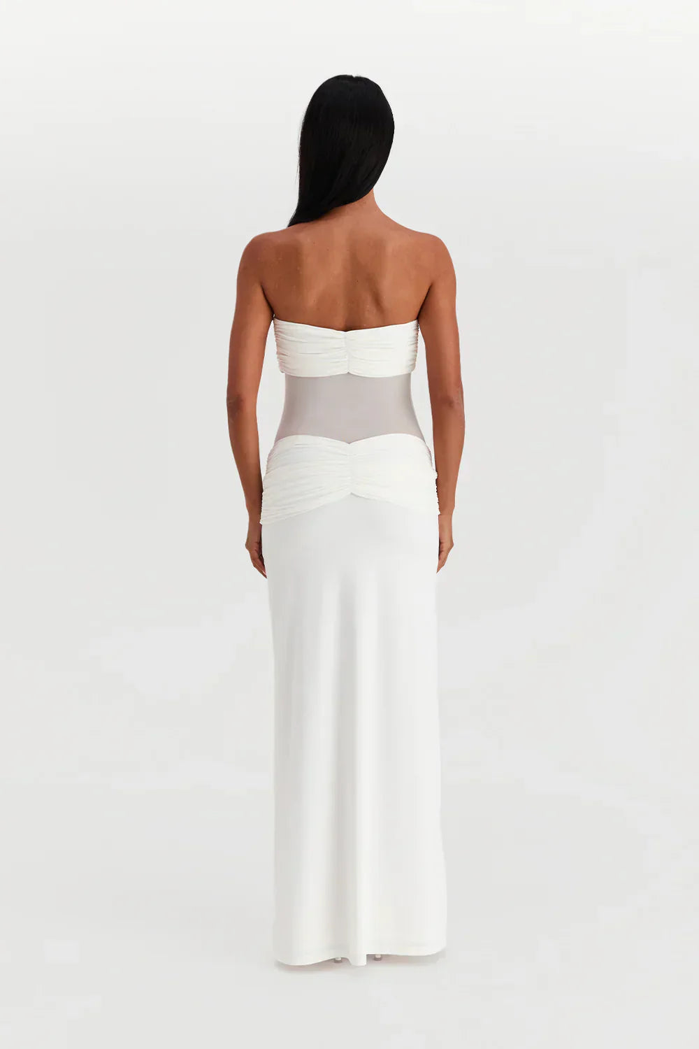 Nadine | Women's Elegant Mesh Maxi Dress