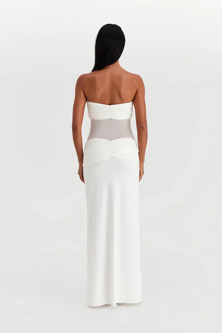 Nadine | Women's Elegant Mesh Maxi Dress