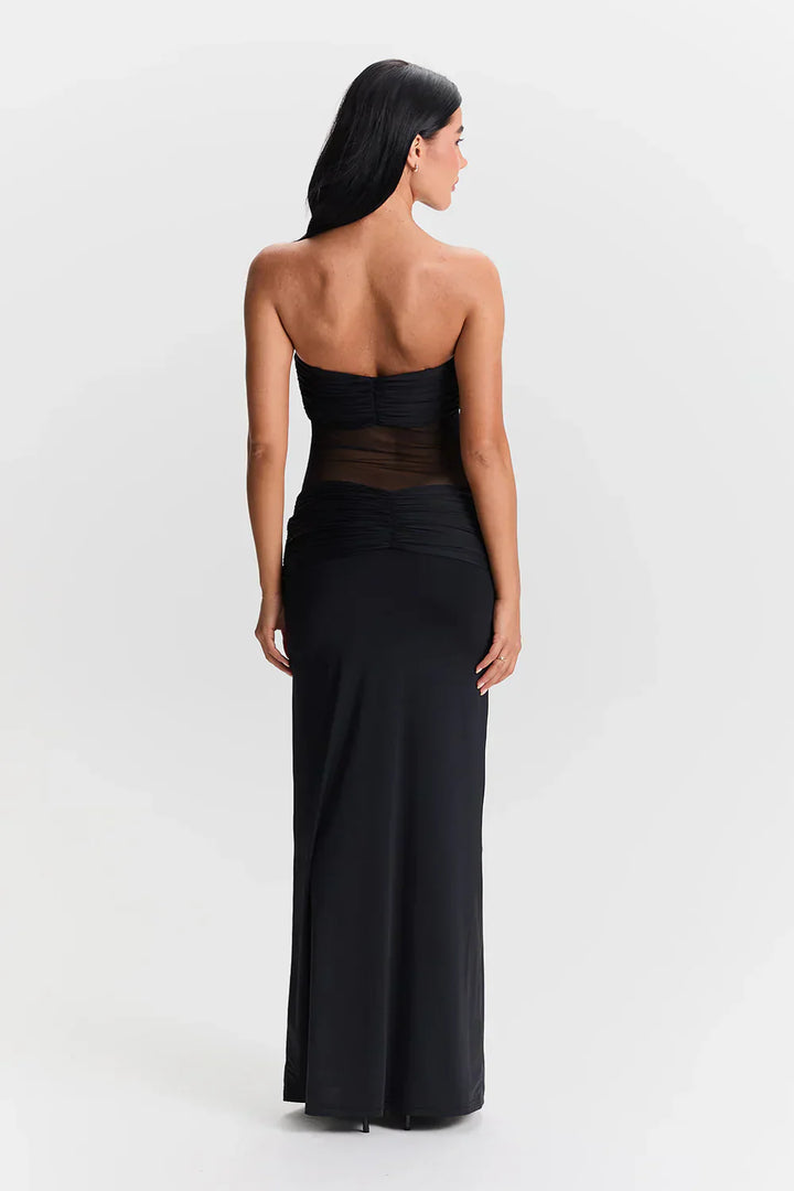 Nadine | Women's Elegant Mesh Maxi Dress