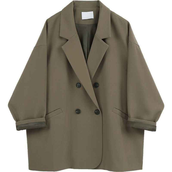 Elegant Oversized Blazer for Women Khaki