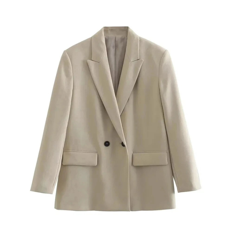 Alicia | Women's Oversized Blazer Beige